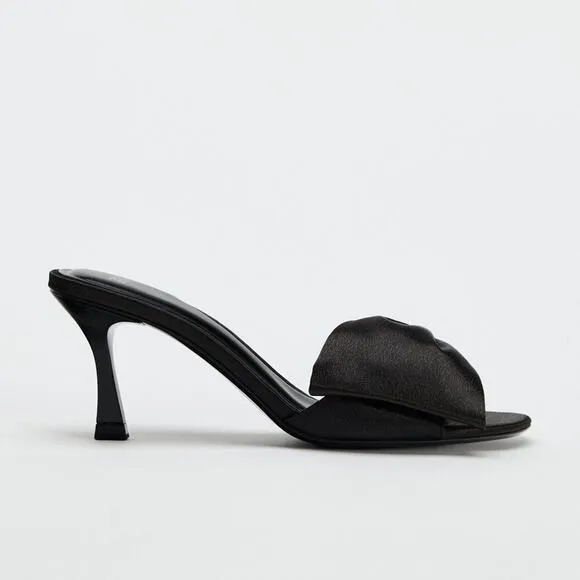 ZARA Satin Effect Heels NWT
