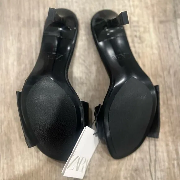 ZARA Satin Effect Heels NWT