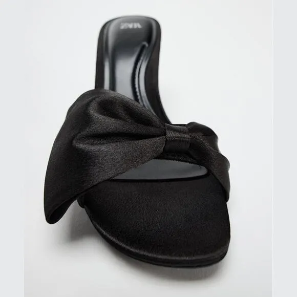 ZARA Satin Effect Heels NWT