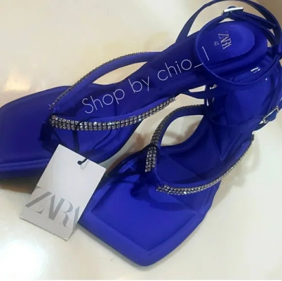 Zara SPARKLY HEELED SANDALS bloggers favorite