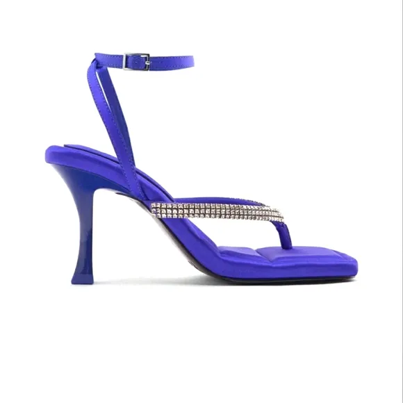 Zara SPARKLY HEELED SANDALS bloggers favorite