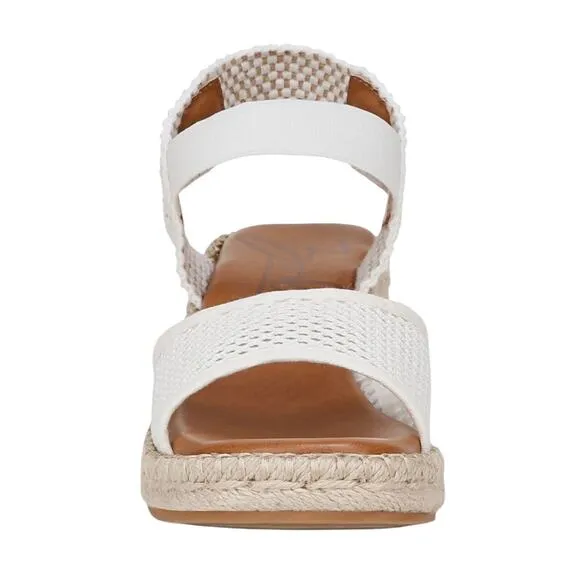 Zodiac Women's Noreen Ankle Strap Espadrille Wedge Sandals White Size 6 1/2